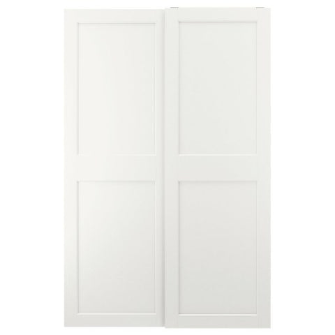 GRIMO Pair of Sliding Doors, White, 150×236 cm