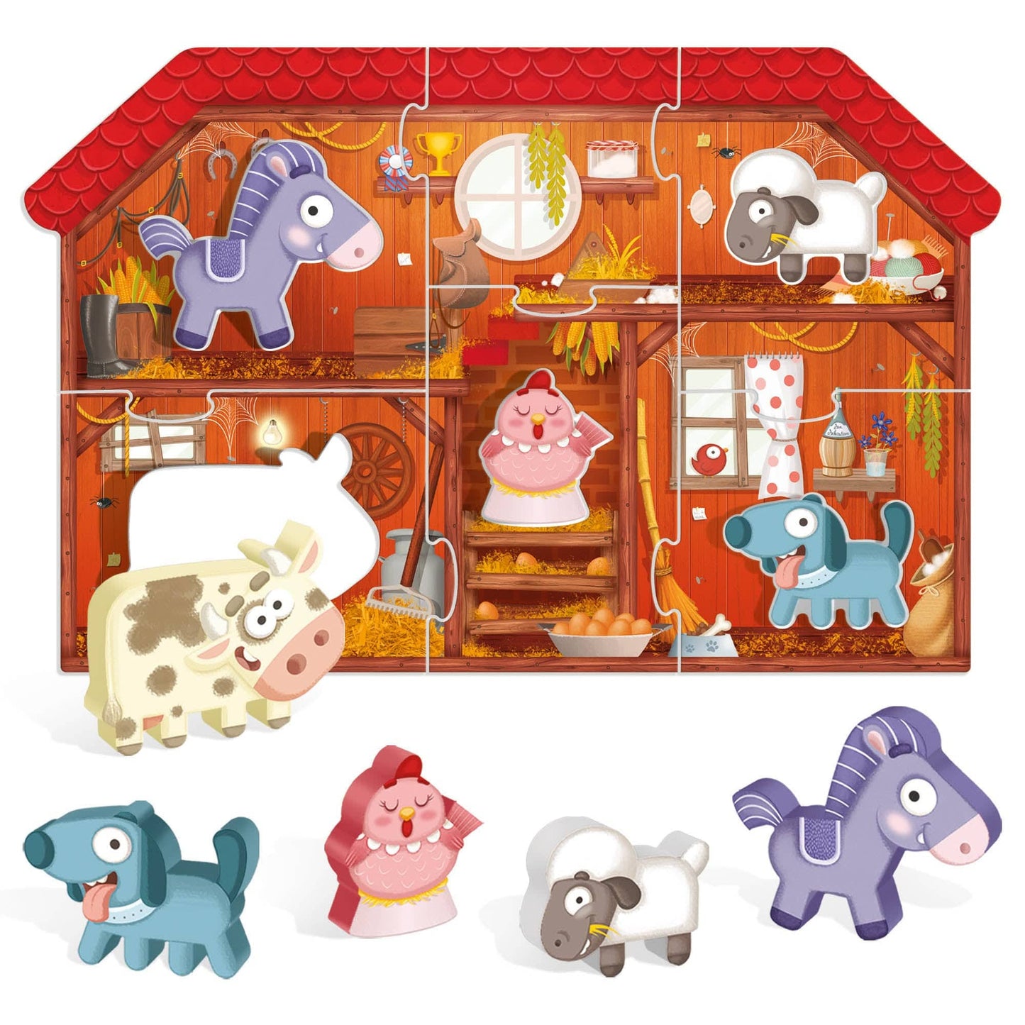 Toys Montessori First Puzzle the Farm