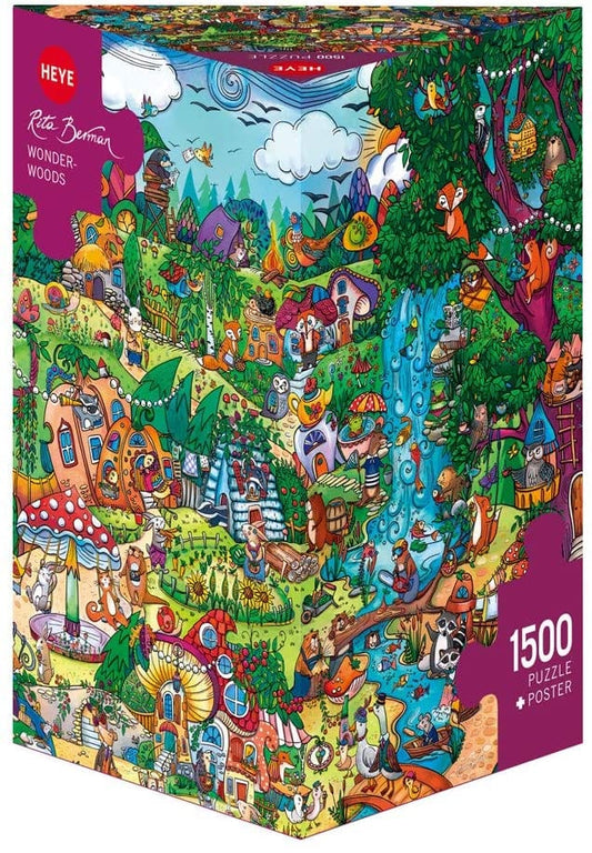 Toys 1500 Piece Triangular Puzzle - Berman: Wonderwoods