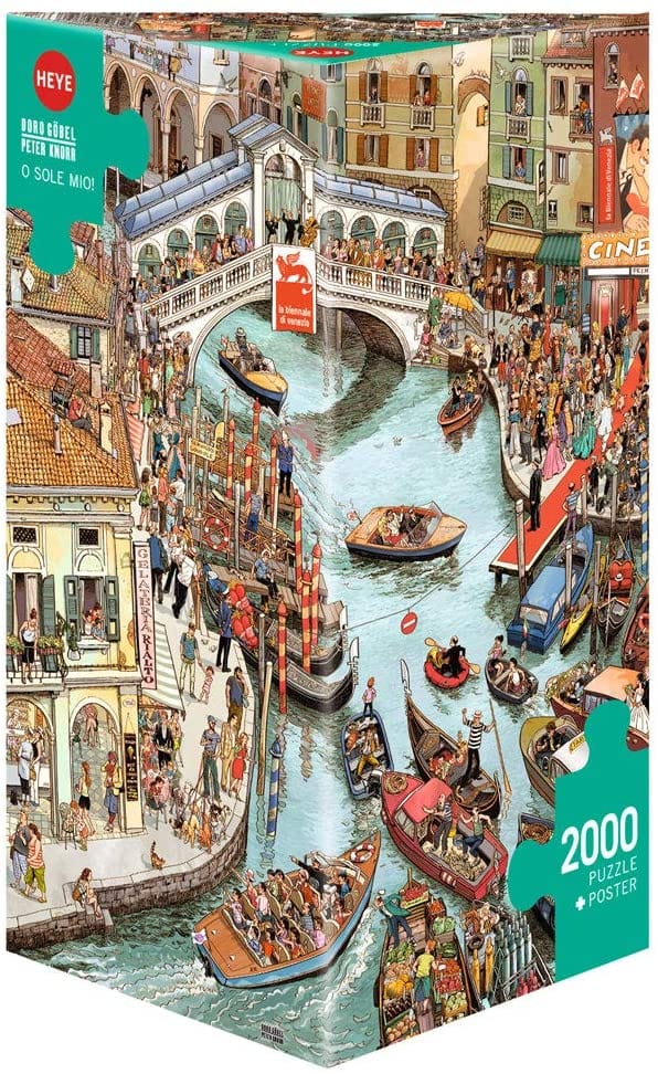 Toys 2000 Piece Triangular Puzzle - Göbel / Knorr: O Sole Mio!