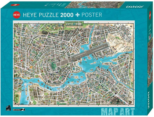 Toys Puzzle da 2000 Pezzi - Map Art: City of Pop