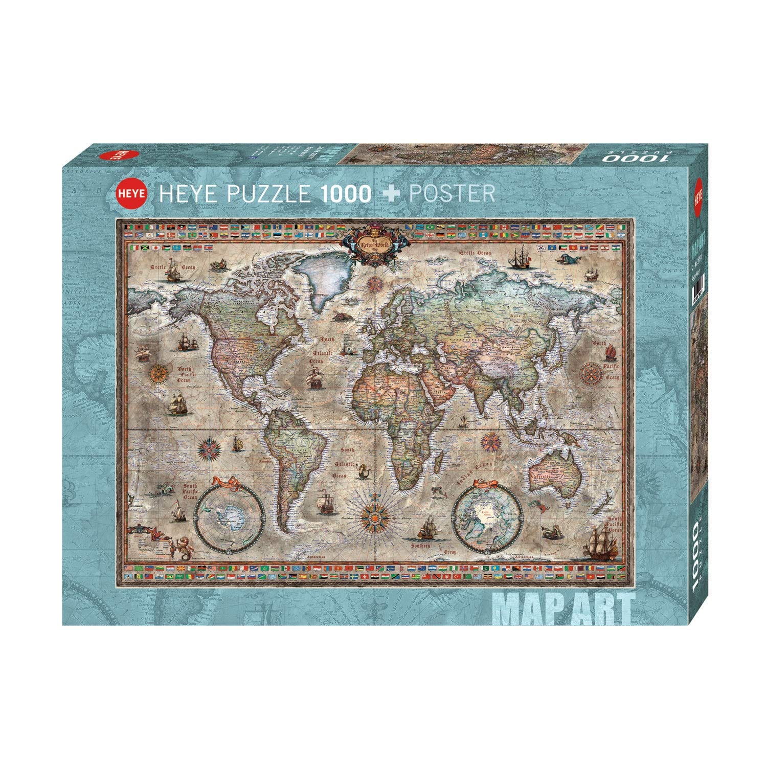 Toys 1000 Piece Puzzle - Ancient World Map