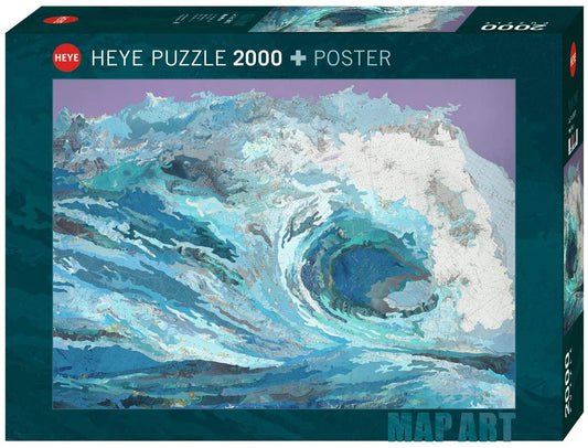 Toys 2000 Piece Puzzle - Map Art: Map Wave