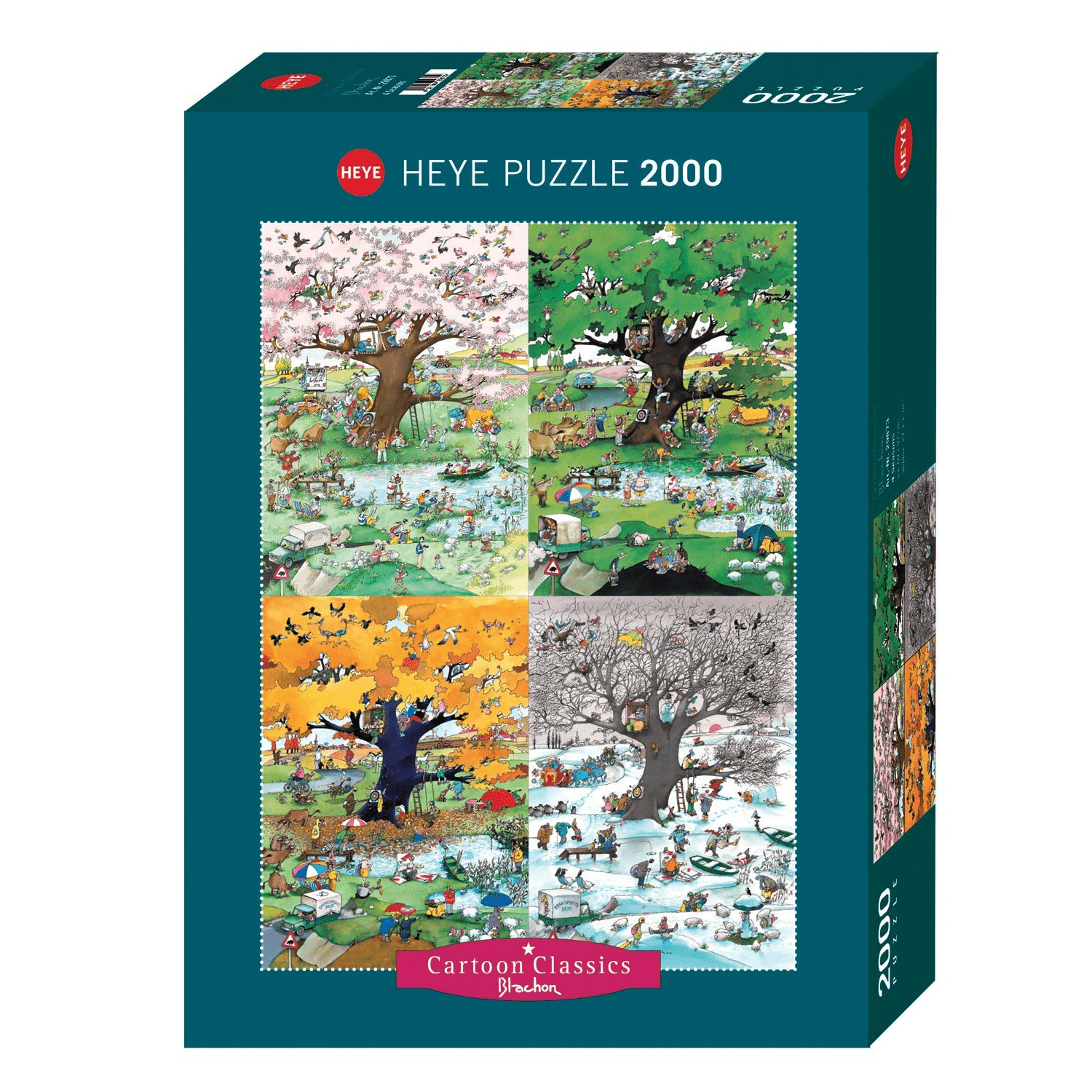 Toys 2000 Piece Vertical Puzzle - Cartoon Classics: 4 Seasons