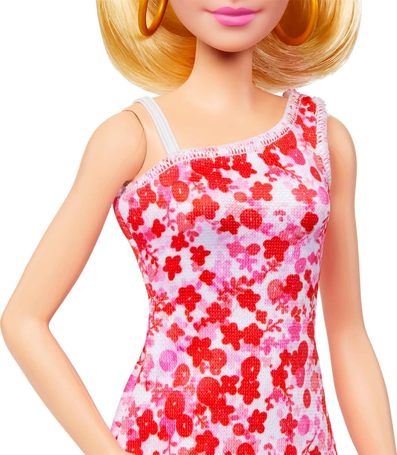 Barbie - Fashionistas: Doll with Blonde Hair and Pink and Red Flower Dress