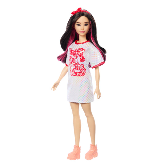 Barbie Fashionistas White and Red Dress