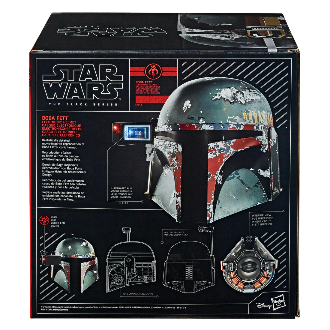 Hasbro Star Wars The Black Series Boba Fett Premium Electronic Helmet