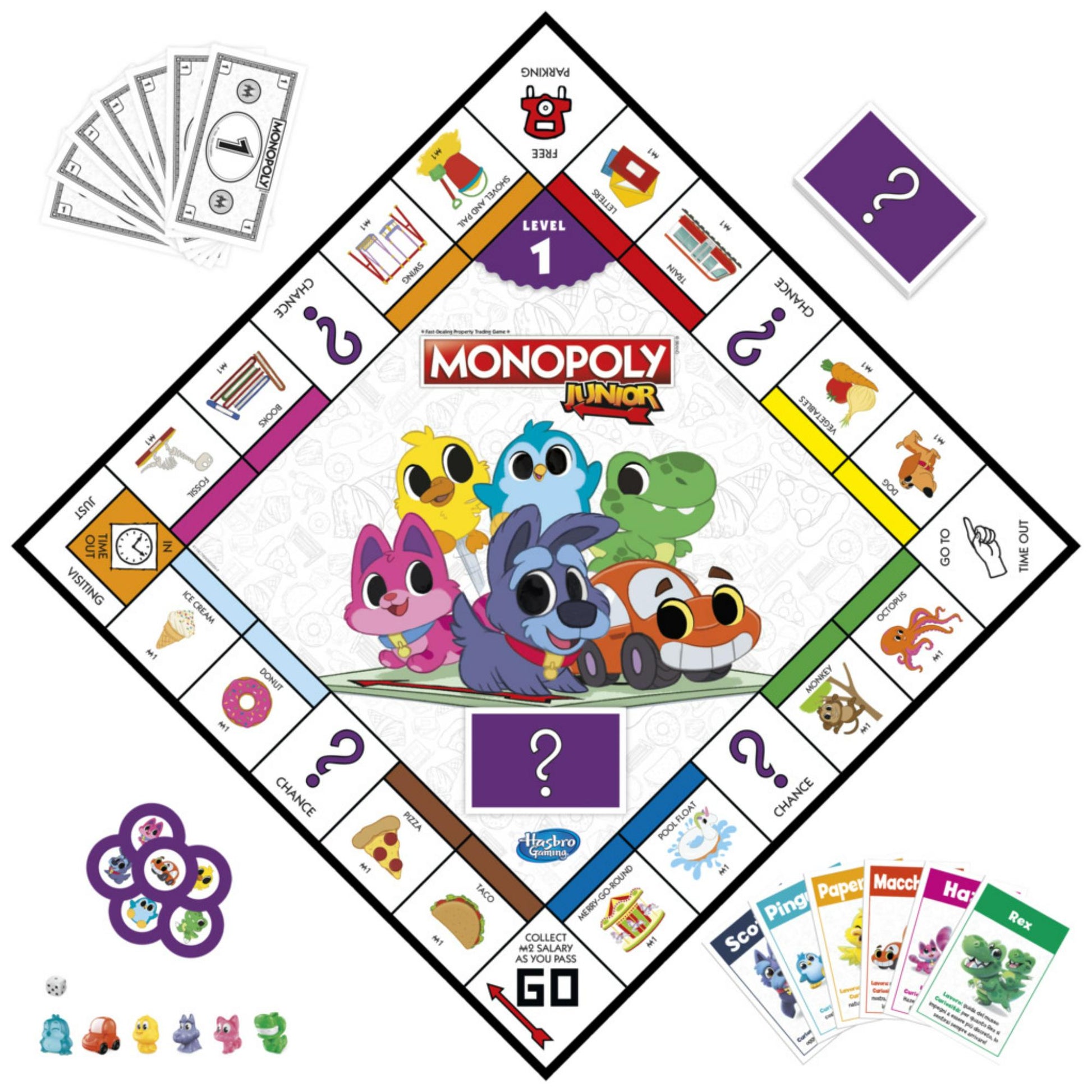 MONOPOLY JUNIOR 2 GAMES IN 1