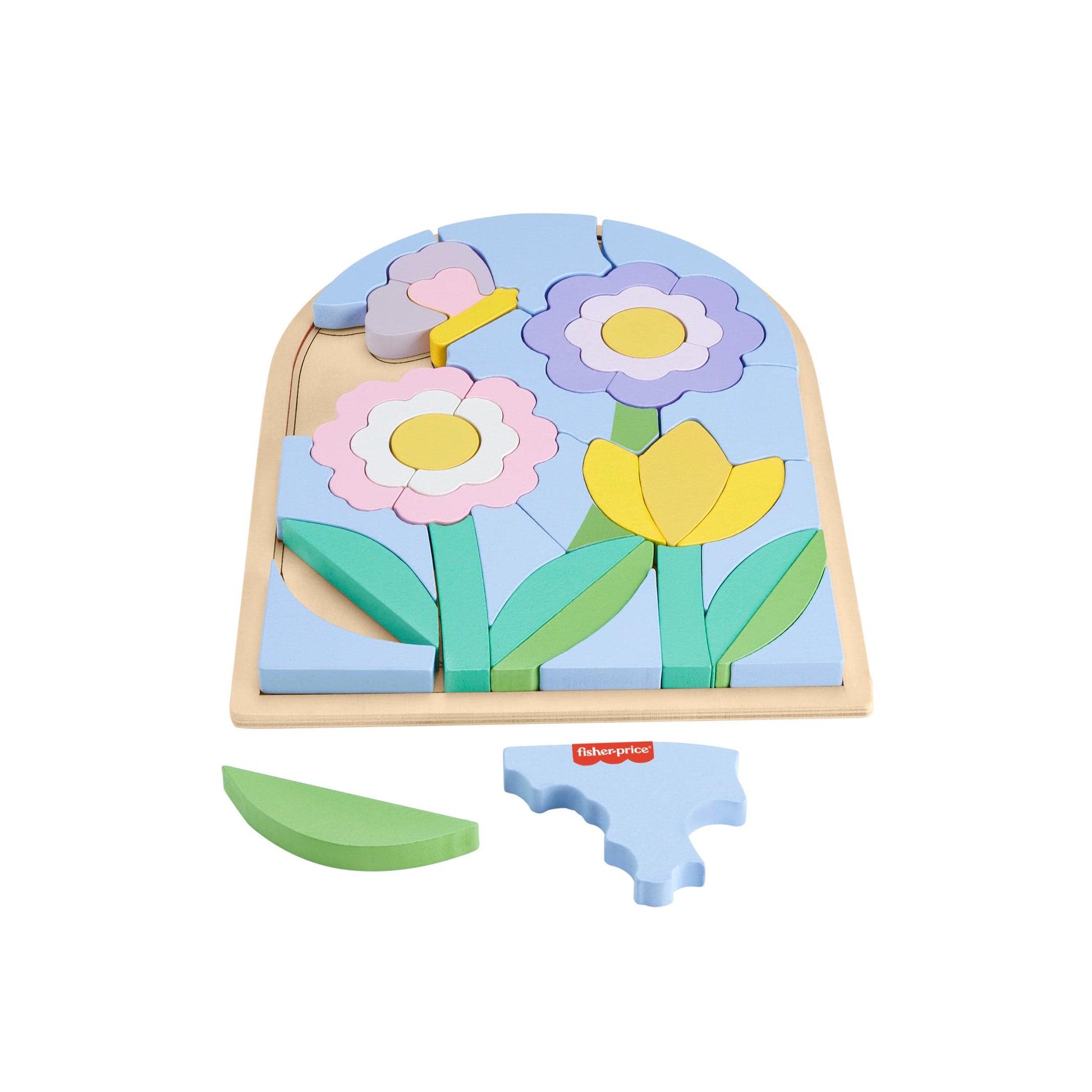 Toys Fisher-Price Wood Puzzle Fiori
