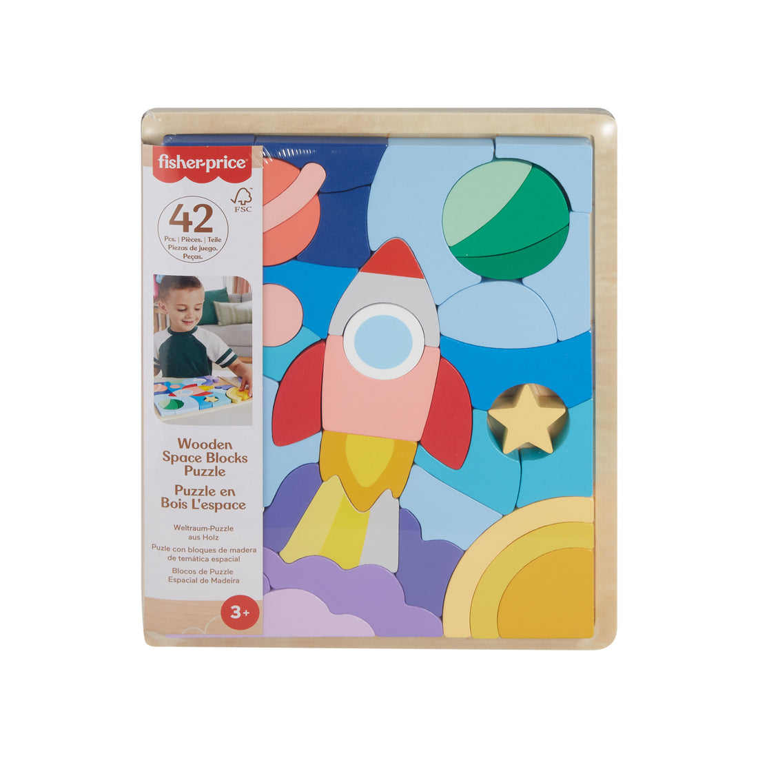 Fisher-Price Wood Puzzle Astronave