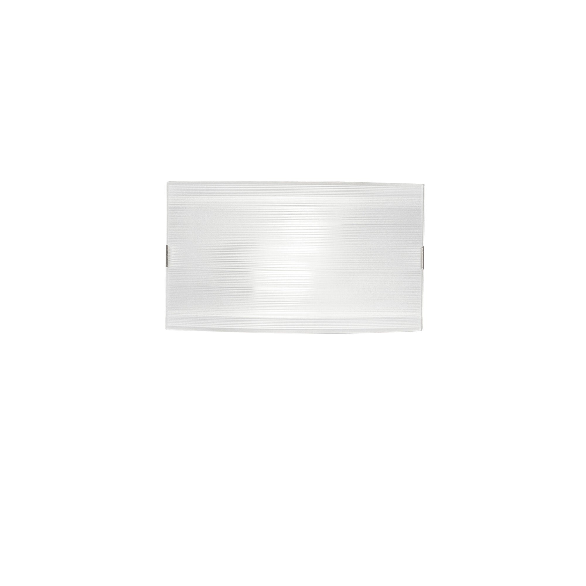 Celine white glass wall light, 35 x 10.5 x 20 cm, 2 x E27