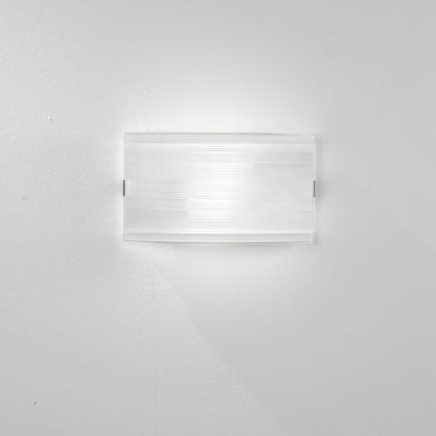 Applique celine vetro bianco 35x10,5x20cm 2xe27