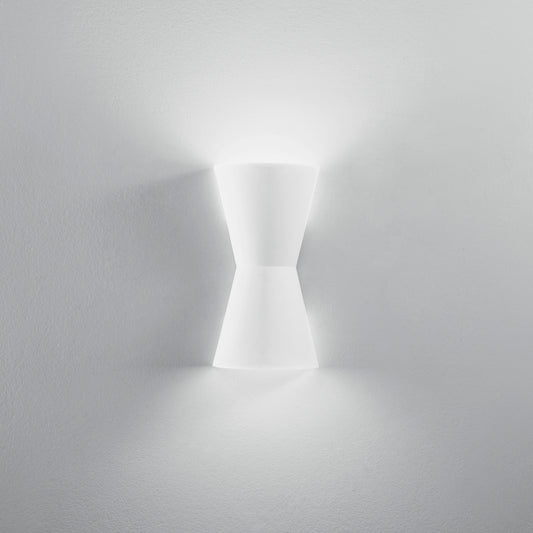 White Clepsydra wall light, 2x14, 16x8x30cm