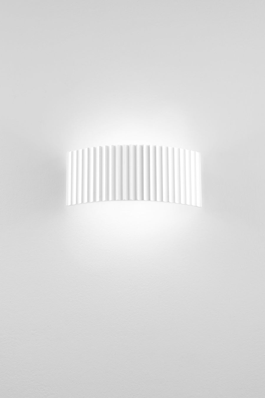 Applique cyprus gesso bianco 35x15x8cm 2xg9