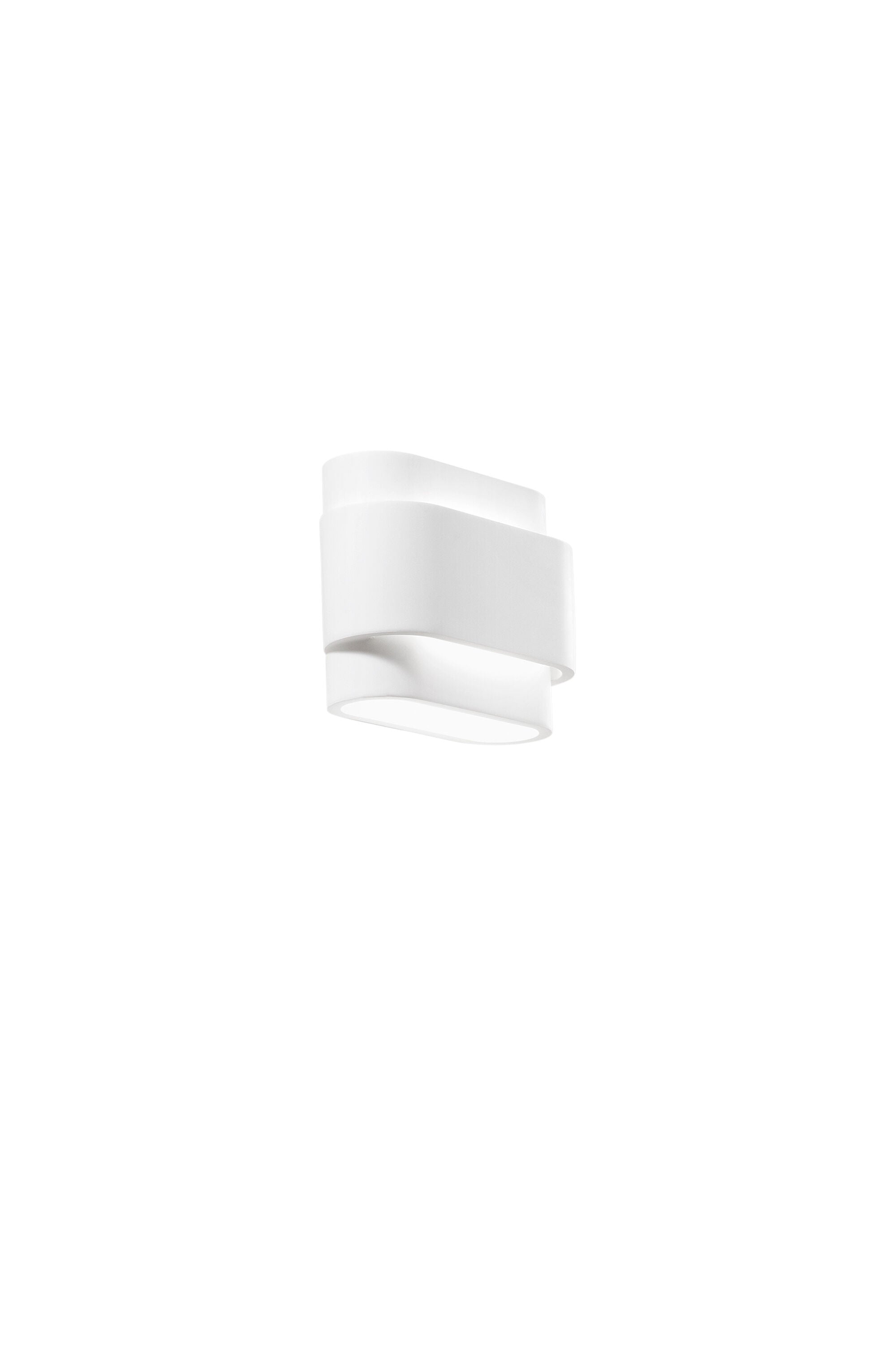 Applique loop white plaster 2xg9 20x16x9cm