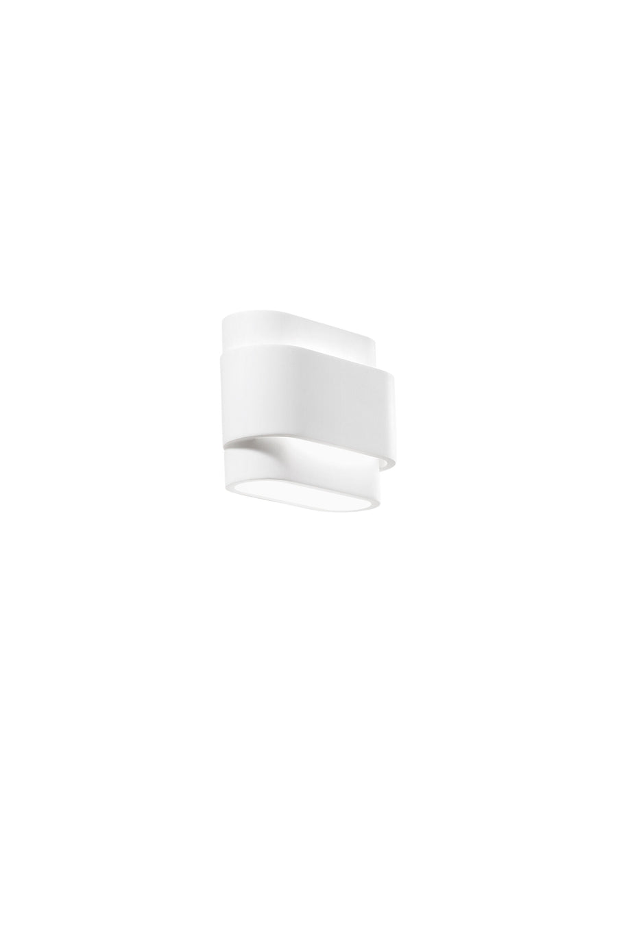 Applique loop gesso bianco 2xg9 20x16x9cm