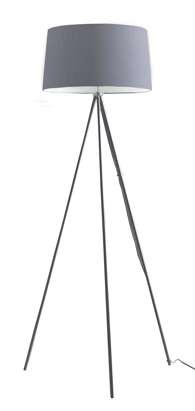 Marilyn floor lamp, grey, 48x155cm, 1xE27