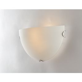 15X30 CM WHITE GLASS WALL SCONCE E27=60W