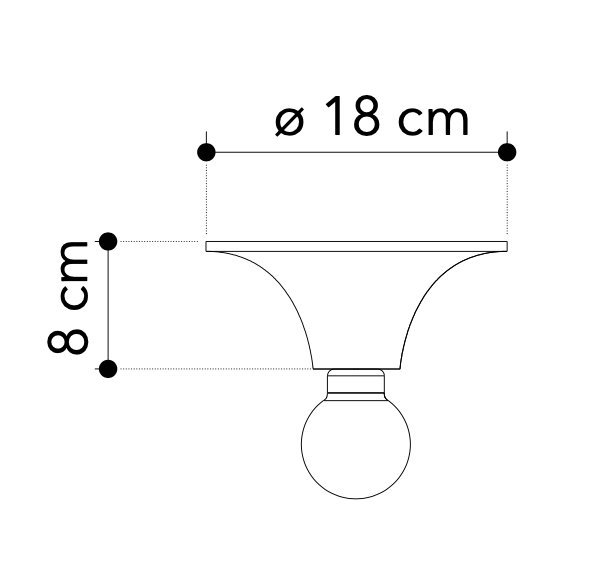 Bricocenter CEILING LIGHT VESEVUS PLASTIC WHITE D18 E27=60W