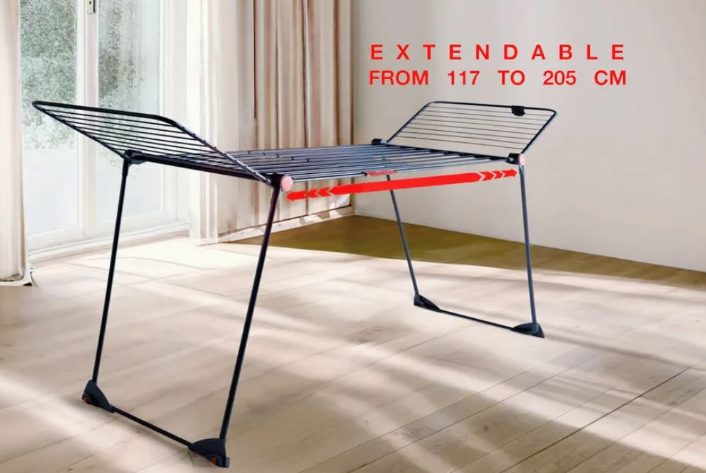 VILEDA INFINITY FLEX ULTIMATE EXTENDABLE CLOTHESLINE BLACK