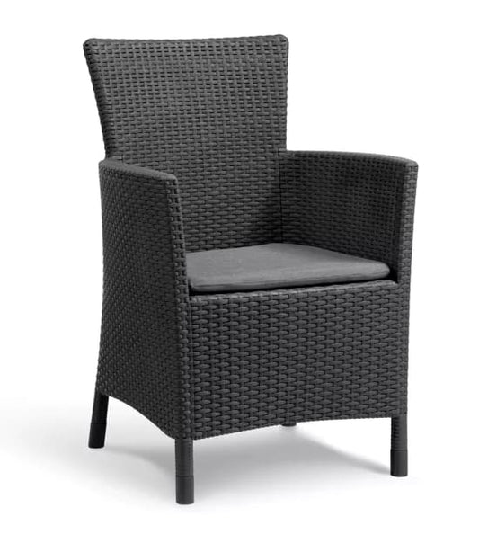 IOWA ARMCHAIR 62X60X89H WITH GRAPHITE CUSHION