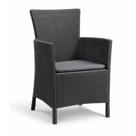 IOWA ARMCHAIR 62X60X89H WITH GRAPHITE CUSHION