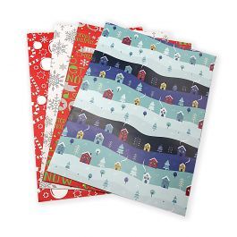 4-SHEET ENVELOPE CHRISTMAS GIFT PAPER 100X70C
