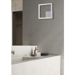 KIRA ALUMINIUM WALL LIGHT WHITE 25X25 CM LED 15W NATURAL LIGHT