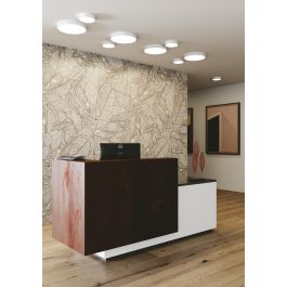 KLIO METAL FLOOR LIGHT WHITE D11x4,9CM LED 16W NATURAL LIGHT