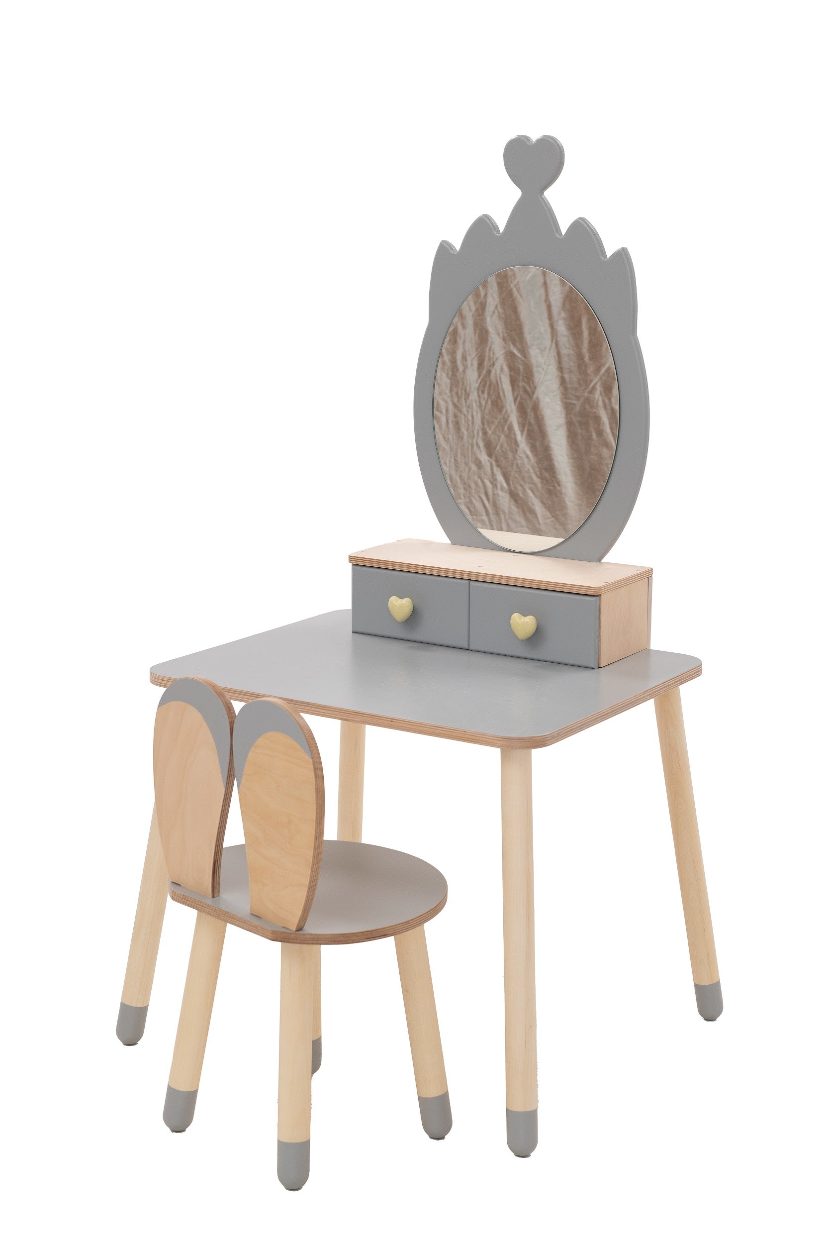 Princess Beauty Table with Mirror- Crown