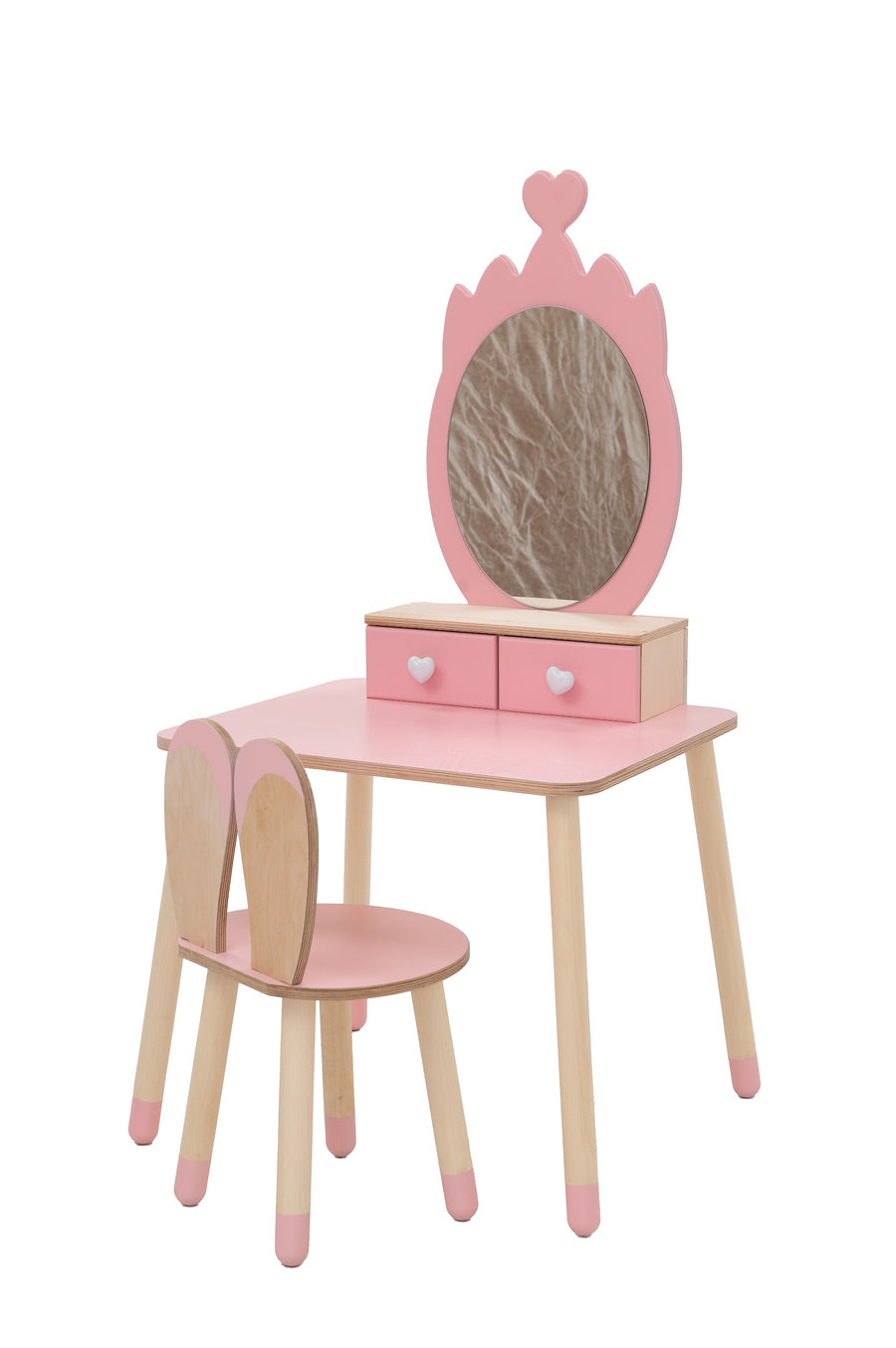 Princess Beauty Table with Mirror- Crown
