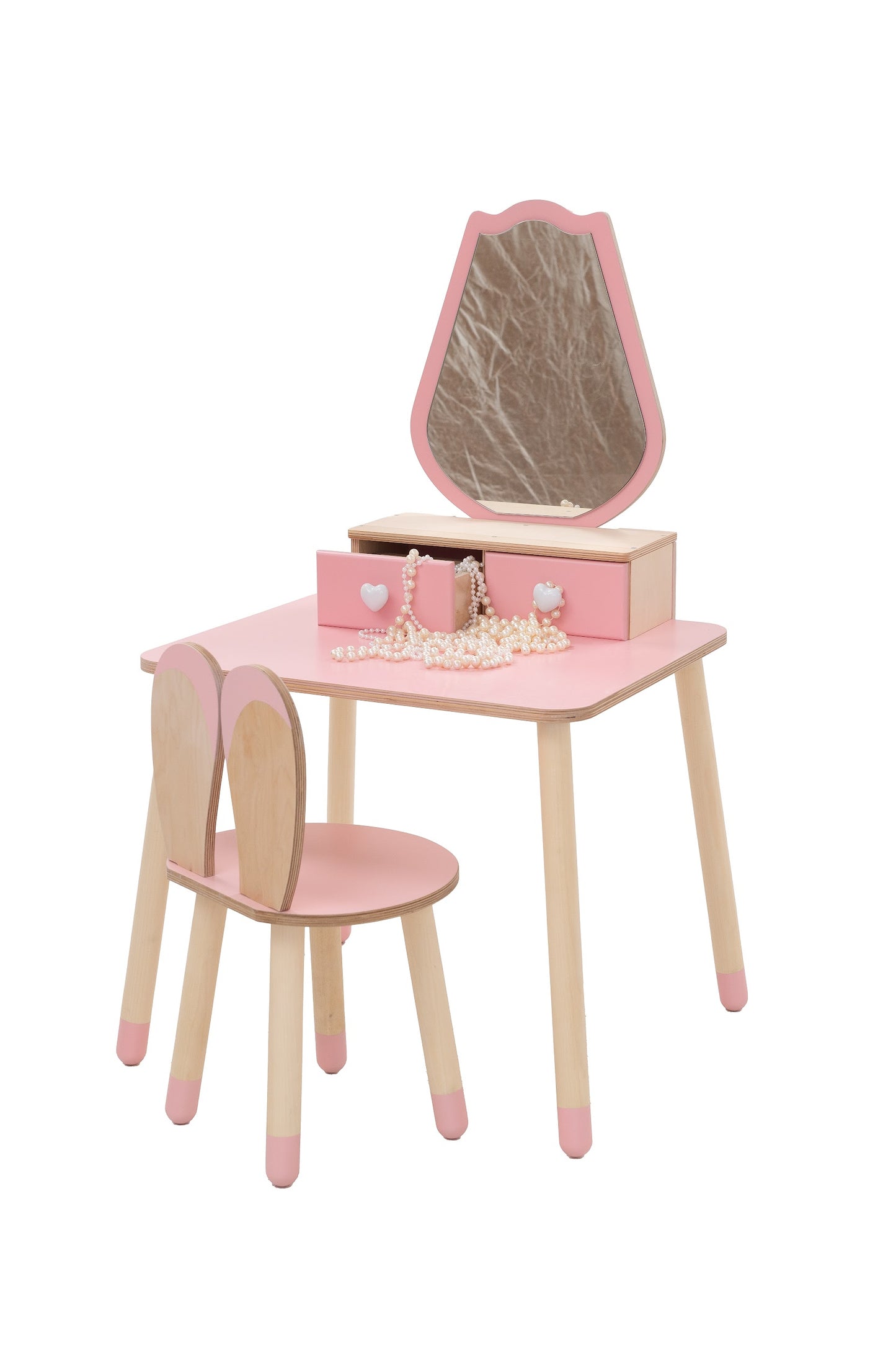 Princess Beauty Table with Mirror- Tulip