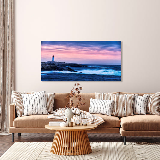 Print on canvas 50x100 lighthouse
