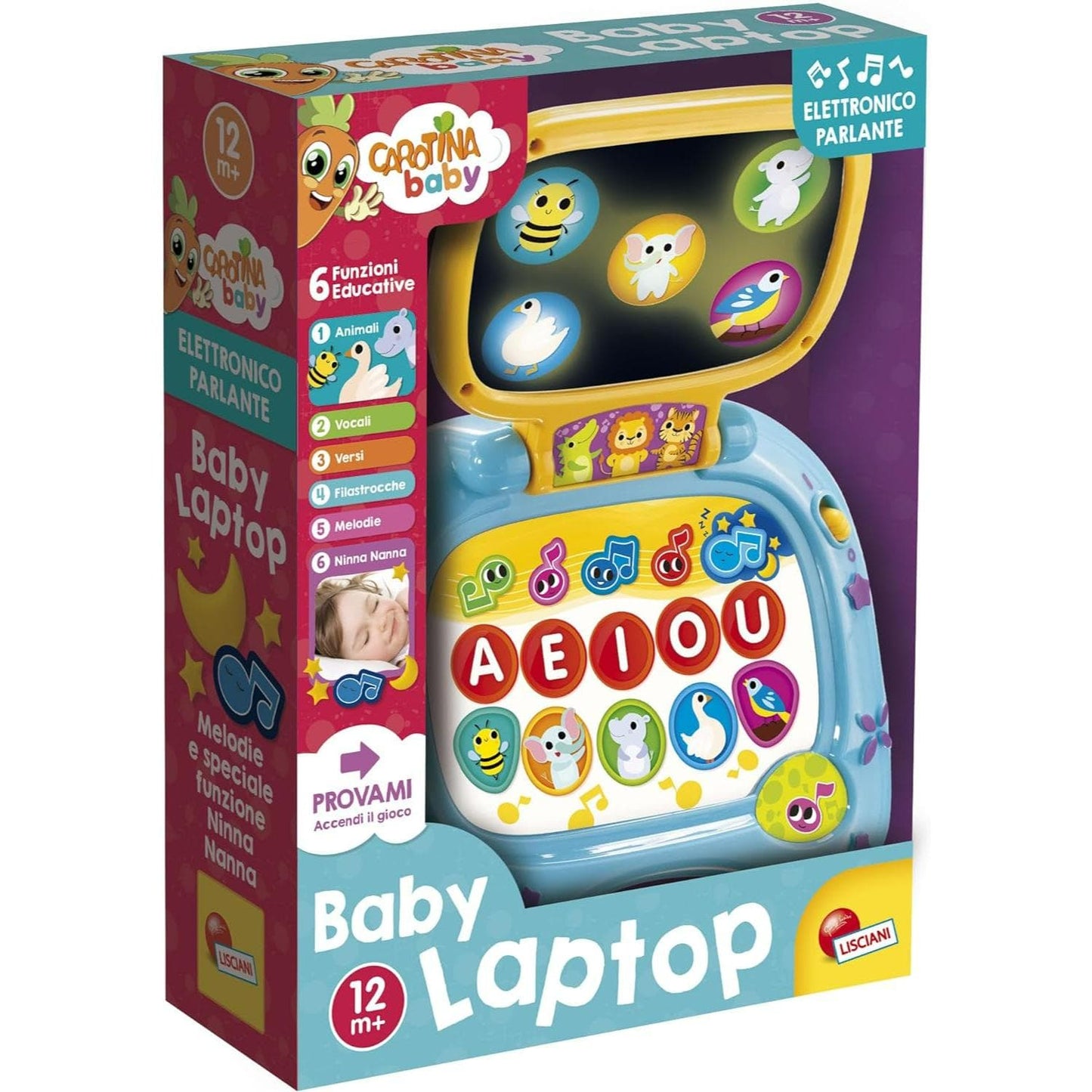 Toys CAROTINA BABY LAPTOP LED SCREEN