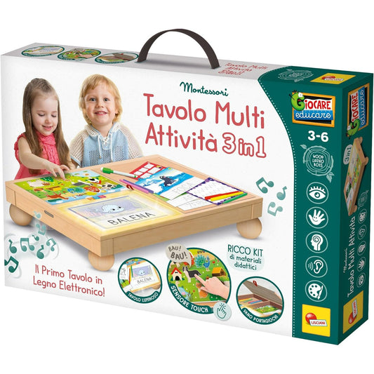 MONTESSORI WOOD MULTI ACTIVITY TABLE