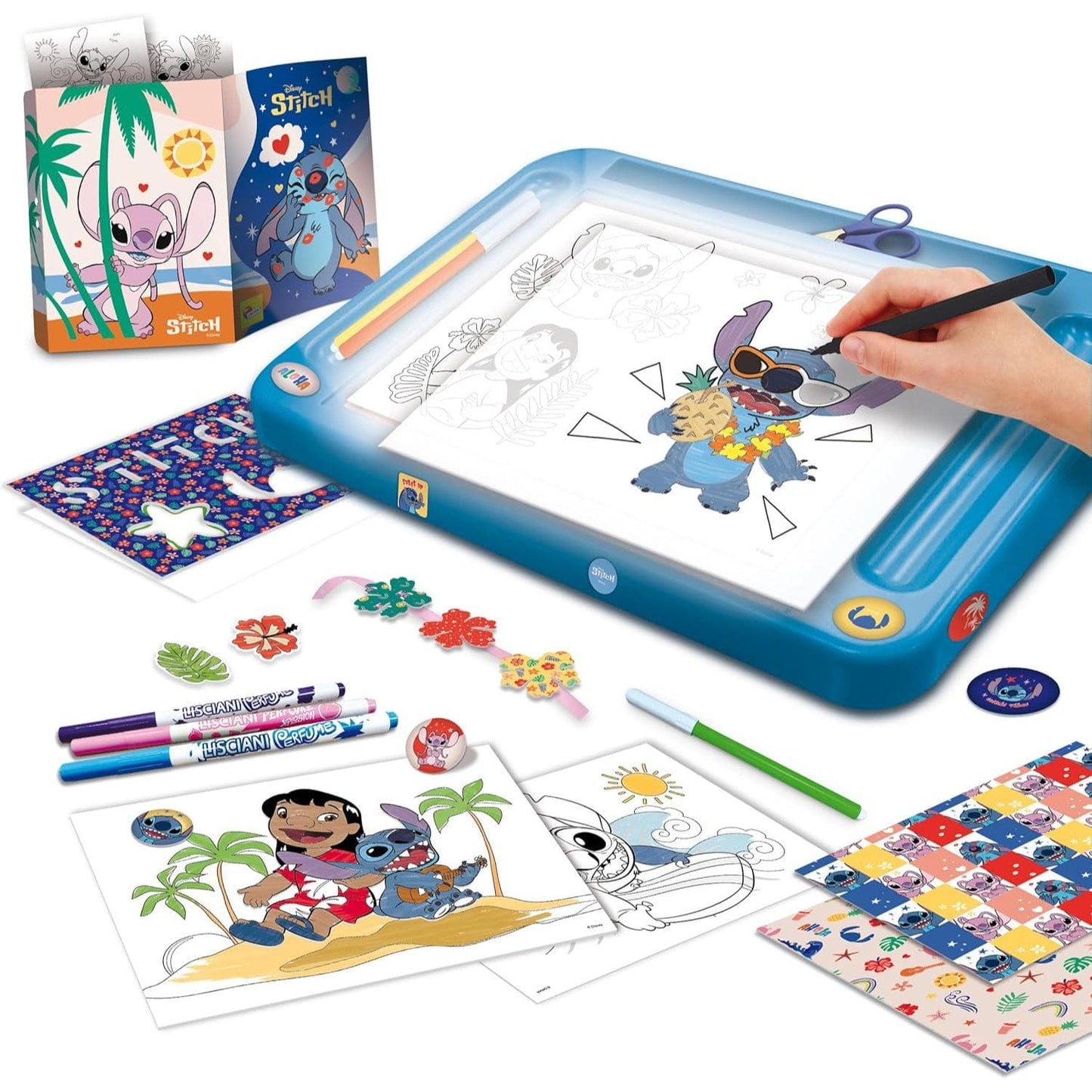 Toys STITCH DRAWING SCHOOL WITH LIGHT TABLE