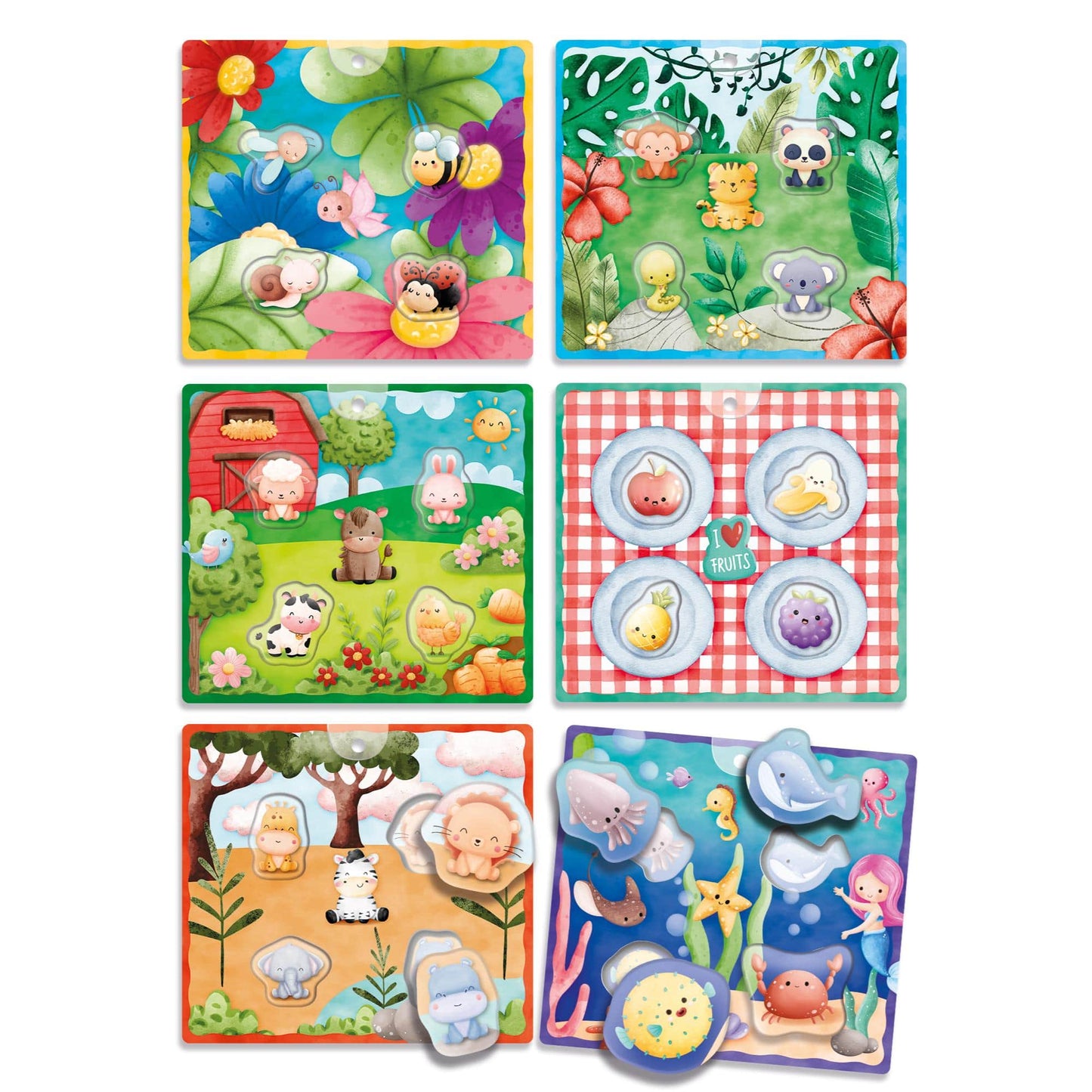 Toys Montessori Baby - Soft Touch Boards
