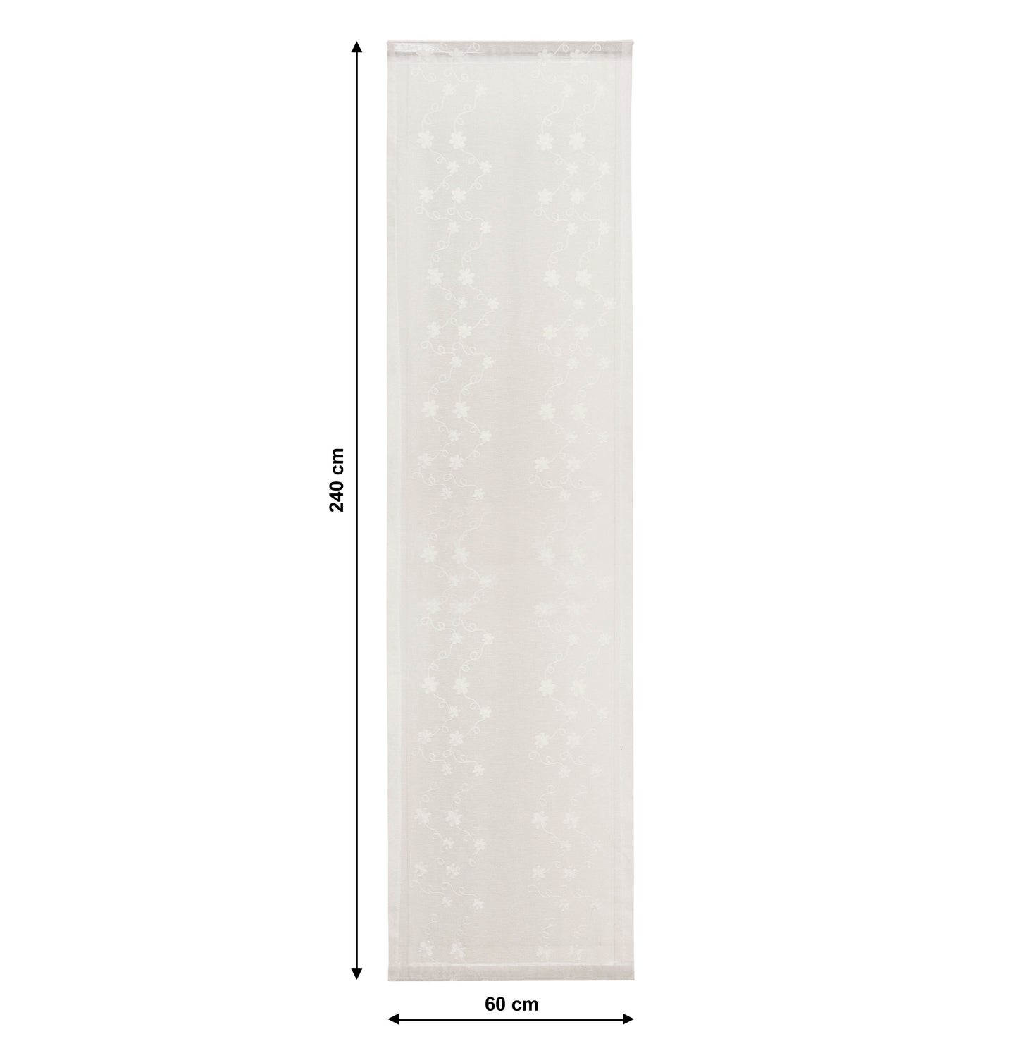 Curtain lynx white 60x240 cm