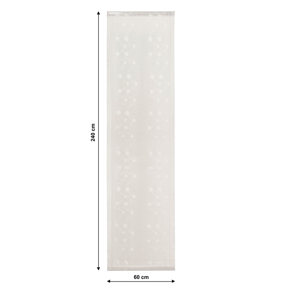 Lynx white curtain, 60 x 240 cm