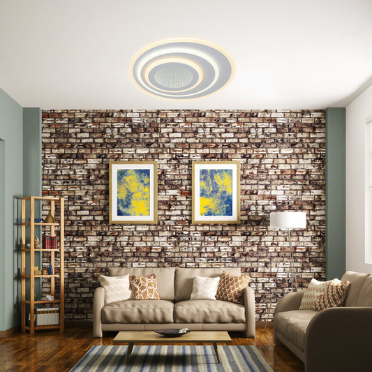 Space ceiling lamp white 48x48cm led 38w warm natural light