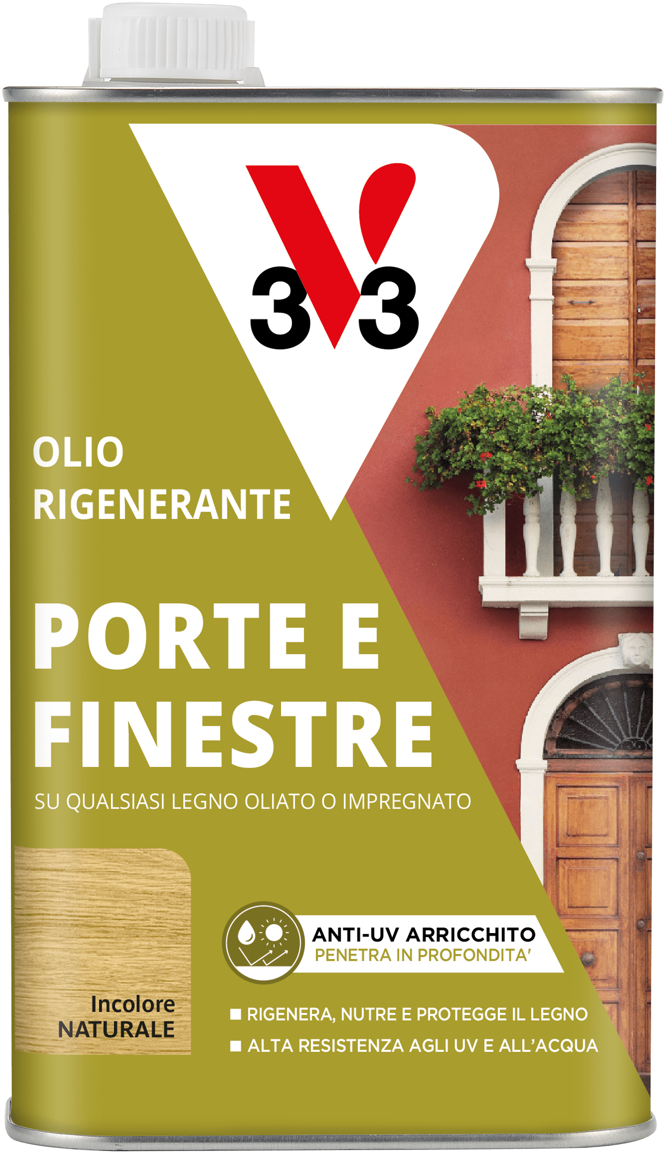 Bricocenter PROTECTIVE OIL FOR WINDOW DOORS SHUTTERS SOLVENT BASE COLORLESS V33 1 LT