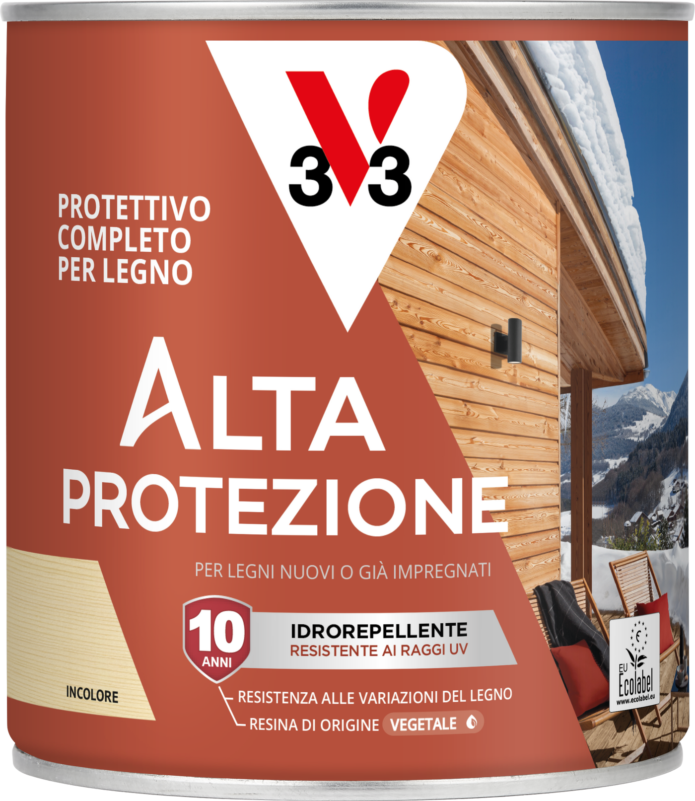 Colourless, bio-based protective wood stain, high protection, V33, 750 ml