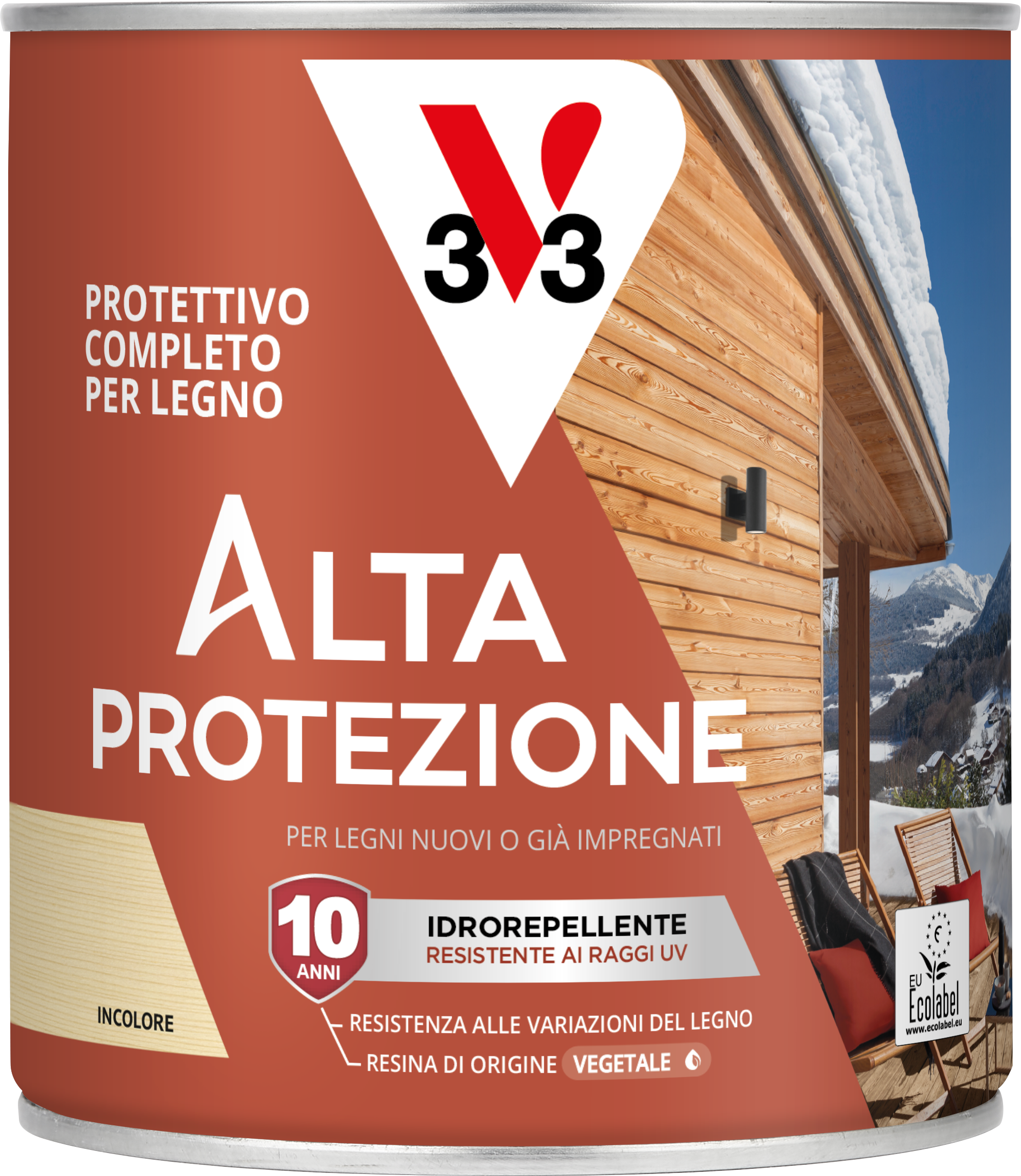 Colourless, bio-based protective wood stain, high protection, V33, 750 ml