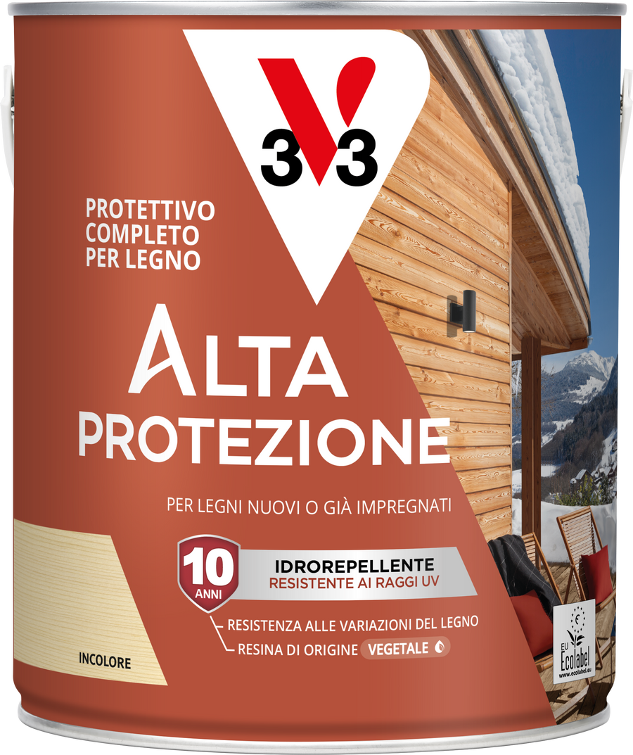 Colourless, bio-based protective wood stain, high protection, V33, 2.5 litres
