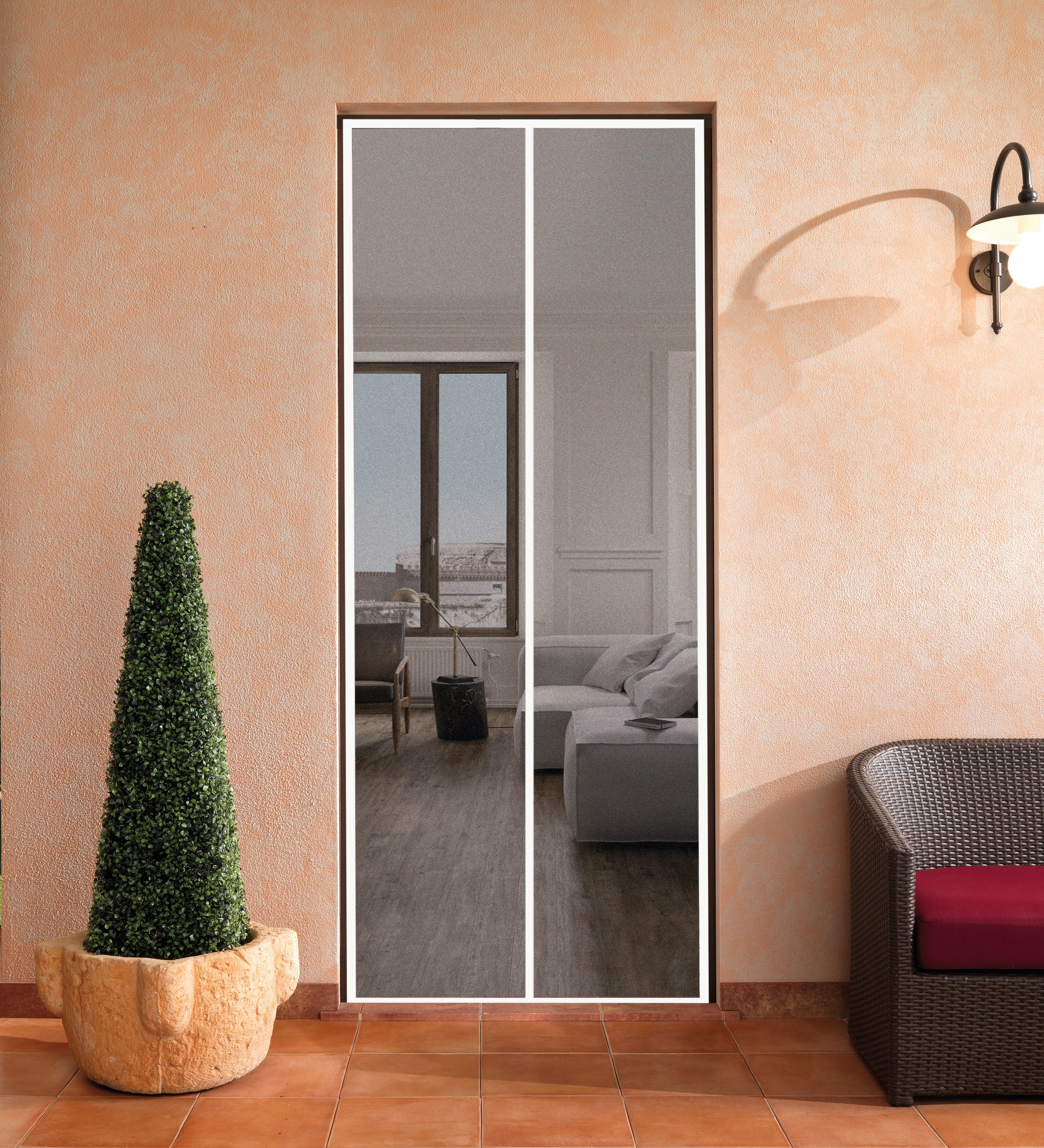 Magnetix Plus mosquito net, 150 x 250 cm (H), white