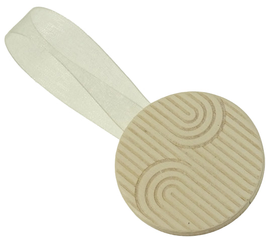 Mini clip magnet, round, bleached
