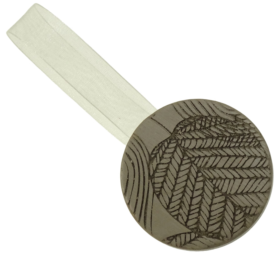 Calamita mini clip jungle tonda tortora