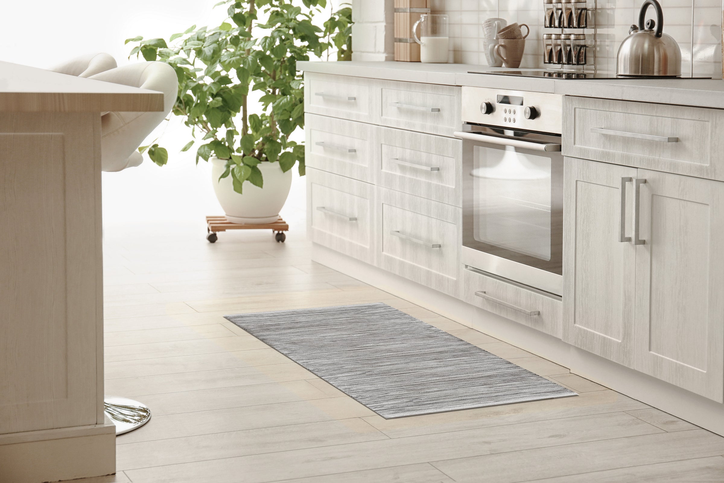 50x110cm grey cotton blend mat