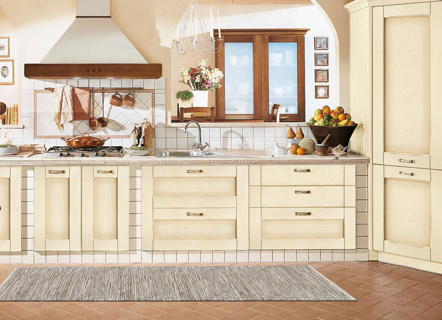 Tappetino mix cotone 50x170cm panna