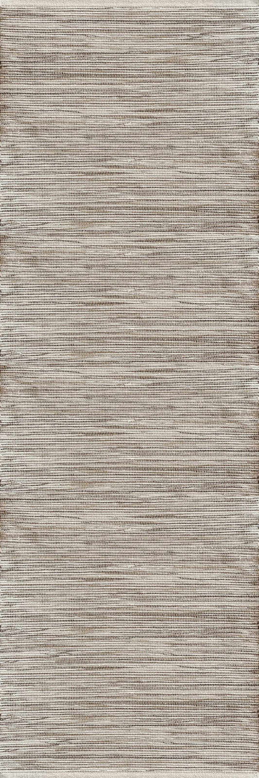 Cream-coloured 50x170cm cotton blend rug